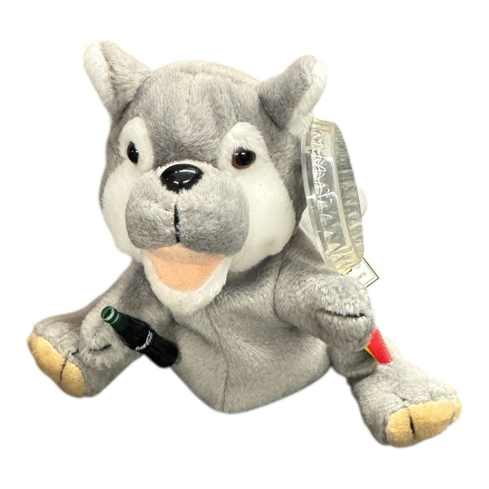 Coca-Cola International Bean Bag Plush 246 Romania Howls Wolf 1999